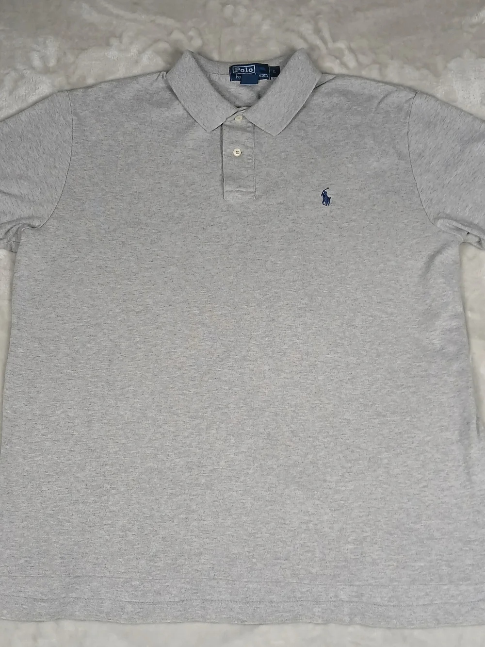 Polo Ralph Lauren Polo Shirt L Gray Men's Soft Cotton